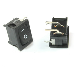 2pcs C&K Right Angle Rocker Switch, ON/OFF, SPST 10A 10 Amps 125VAC - $8.95