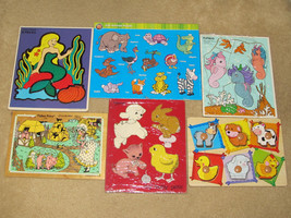 Lot of 6 Tray Puzzles for Pre-School - $11.99