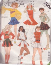 Mc Call&#39;s Vintage Pattern 2006 Sz 12 Misses&#39; Cheerleader Majorette Skate Skirt - £3.14 GBP