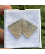 AAA+ Natural Hand carved Rainbow Pair Fluorite Gemstone, Jewelry Making ... - $16.99