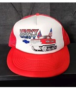 Heavy Chevy Red White Blue trucker hat van truck interior custom vintage shirt