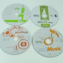 Nintendo Wii Games Lot of 4 Bundle Play Music Fit Plus - £17.90 GBP
