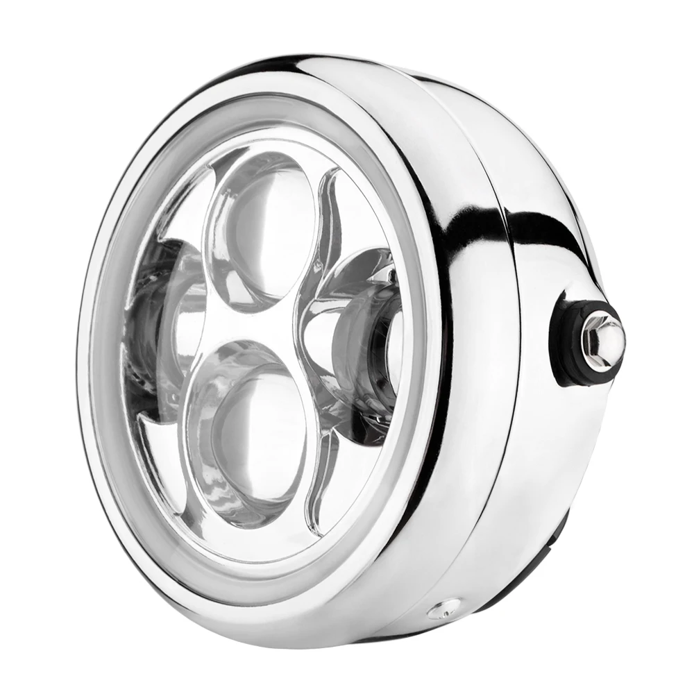 6.5 inch LED Motorcycle Headlight Universal 6.5&quot; Round Head Light  Harley Cafe R - £204.85 GBP