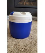 Vintage IGLOO Elite Water Cooler Beverage Jug Blue White 1-Gal Camp Hike - $22.00