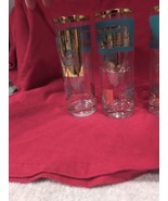 Libby Southern Comfort Highball Steamboat Glasses, Set Of 3, Turquoise G... - $29.70