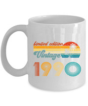 Limited Edition 1990 Coffee Mug 34 Year Old Vintage Retro Cup 34th Birthday Gift - £12.01 GBP
