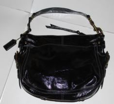 Coach Zoe Black Patent Leather Shoulder Bag 12735 - £47.90 GBP