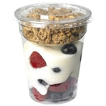 50 Pc. Clear Plastic Parfait Cups With Lids &amp; Inserts- Durable Fruit Cups For Pa - $50.99