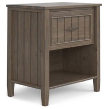 Lev Bedside Table - Smoky Brown - $263.99