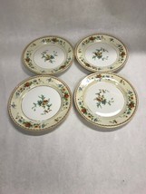 4 pc  Vintage H &amp; C Heinrich Selb Gold Trims Bavaria China Salad plate 7.5 in - £23.90 GBP