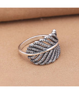 925 Sterling Silver Light As a Feather Pave Ring For Women  - £17.59 GBP