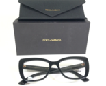 Dolce &amp; Gabbana Eyeglasses Frames DG3308 501 Polished Black Rose Gold 53... - £89.18 GBP