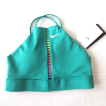 Nike Women Indy Rainbow Sport Bra - DQ1119 - Green 370 - Size S -  NWT - $29.99