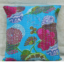 Kantha Pillow Covers, Kantha Cushion Cover, Indian Cotton Pillow Cover JP173 - £9.94 GBP+