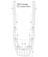 2003 Y-a-m-a-h-a FX Cruiser Floor Pad Boat EVA Teak Decking 1/4&quot; 6mm - $382.65 CAD