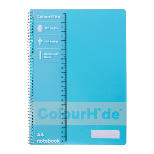 ColourHide A4 Notebook 120pg - Sky Blue - $32.13