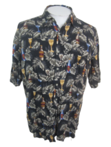 Campia Moda vintage Men Hawaiian camp shirt p2p 23.5 L aloha luau tropical beer - £19.45 GBP
