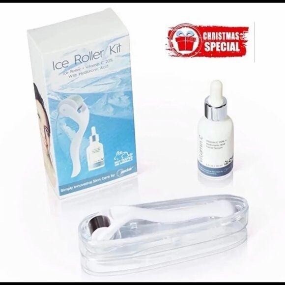 Ice Roller Kit with Face Serum Brand New In Box facial Beauty Oil Tighte... - $11.33