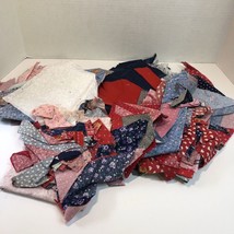 1 Pound 3 Ounces Assorted Fabric Scraps Leftover from Quilts - £10.27 GBP
