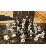 Lot of 20 Vintage 1980s Pewter Fantasy Miniatures – D&D / RPG Figures Unpainted - $235.00