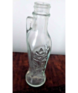 VINTAGE BON OIL OLIVE OIL GLASS BOTTLE /  Embossed With Handle 1930s - $188.83 MXN