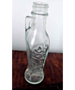 VINTAGE BON OIL OLIVE OIL GLASS BOTTLE /  Embossed With Handle 1930s - £7.76 GBP