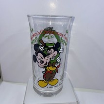 Disney Coca Cola Mickey's Christmas Carol  Collector glass Beautiful graphic 82' - $14.80