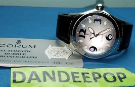 Corum Bubble Steel Automatic Watch Leather Men's Jewelry 82.150.20 Swiss WR  - £2,365.82 GBP