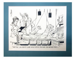 &quot;Hospital Food&quot; - Signed Original Cartoon, Ink &amp; Graphite - £20.66 GBP