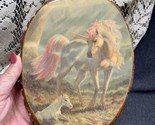 Hannibal Missouri Souvenir Wood Plaque Slab Unicorns Fantasy Mom Baby - $8.91