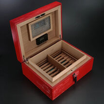 Brizard " Royal Oak Collection " Fire Truck Red Humidor 30 / 40 ct NIB image 2