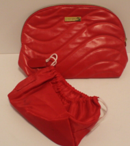 Shiseido Studio on Location Red Cosmetic Bag and included Pouch - $15.90