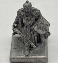 Pewter Figurine Figure Miniature Spoontique 1987 Fantasy Warrior King RF... - $10.48