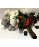 Wells Fargo Set of 3 Snowflake Shamrock LEGENDARY Plush Horses - $39.60