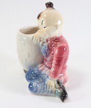 Vintage Asian Royal Copley Oriental Ceramic Pottery Planter Figurine Figure - $22.49