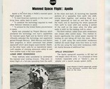 NASA Facts Manned Spacecraft Center Apollo Houston Texas Brochure and Ph... - £25.24 GBP