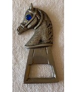 VTG, Art Deco, antique decapsule, horse top, metal, long 8.5 cm - $320.38 MXN