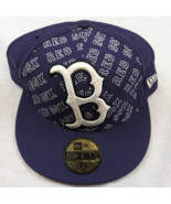 Boston Red Sox Purple  &quot;Big B&quot; New Era 59Fifty Fitted Snapback Hat 7 1/2 - £23.75 GBP
