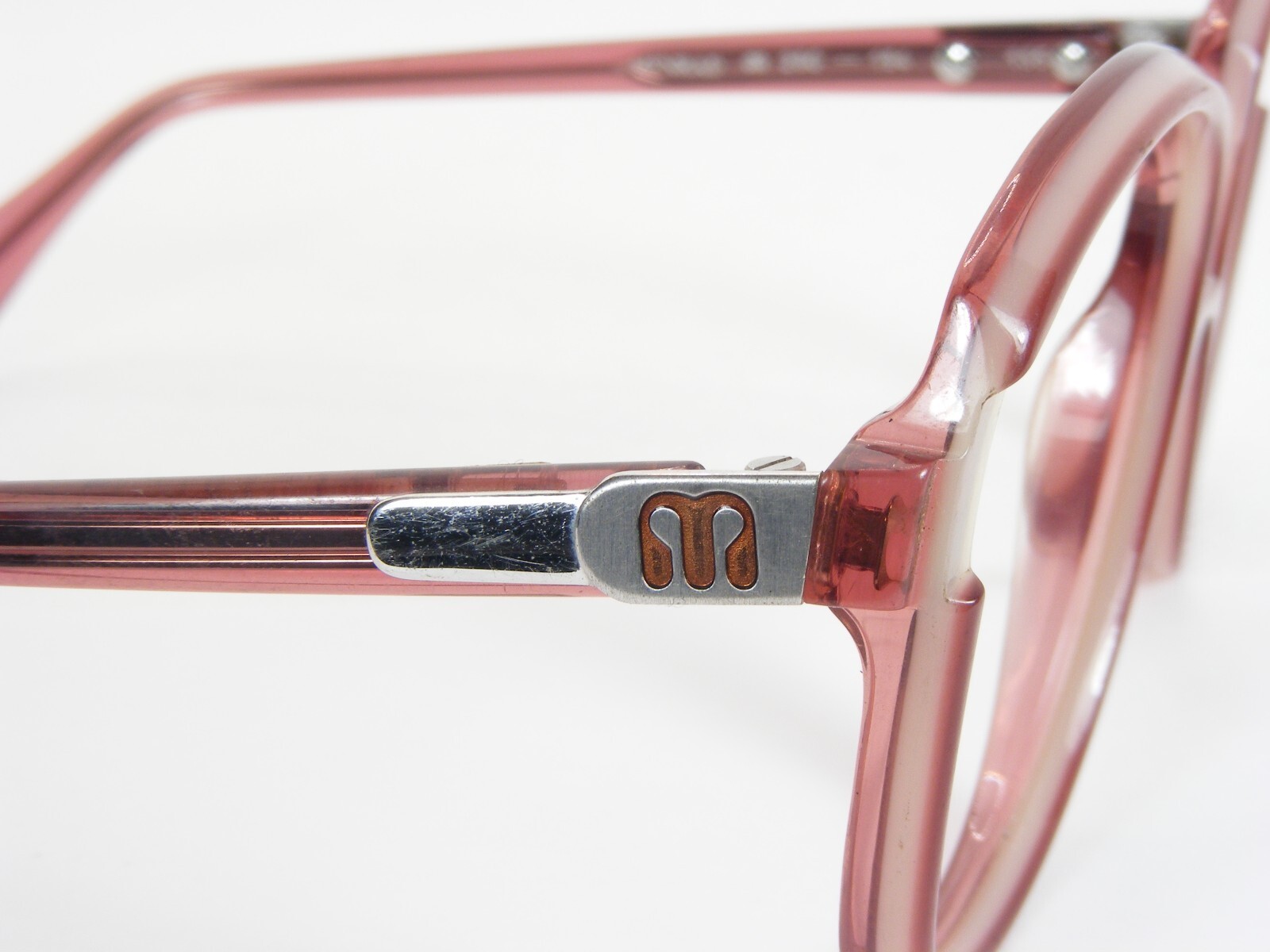 Lunettes Vintage MENRAD 260-194 Mauve Toasté UNIQUE RARE 56-16-135mm (NOTES) Item image 8