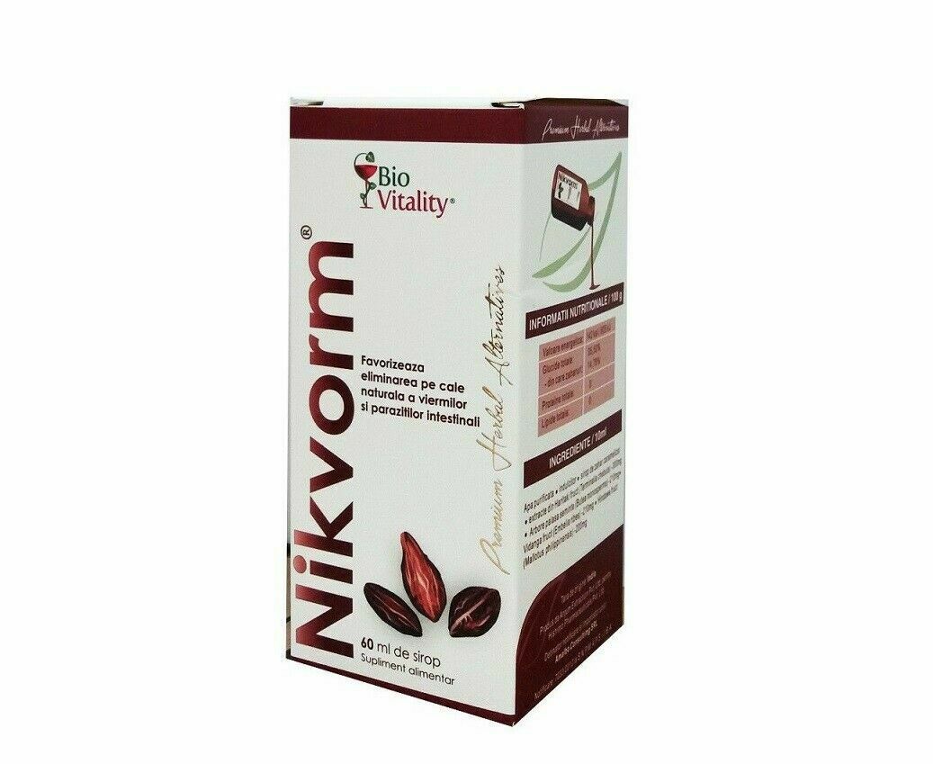 Nikvorm For Elimination Of Intestinal Parasites 60 ml