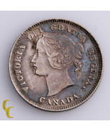 1894 Canada 5 Centimes Pièce Argent En XF Km #2 - $187.31