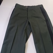 Tennessee Apparel Men’s 34S Poly/Wool Serge Army Green Trousers Black Stripe  image 8