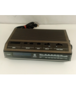 GE 7-4642B Radio Alarm Clock-AM/FM-Vintage 1984-Blue Digits-Tested/Works - $424.61 MXN