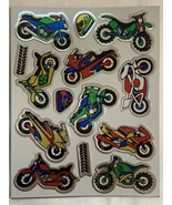 2 Sheets VINTAGE FOIL Motorcycle Trail Bike Stickers - $20.30 CAD