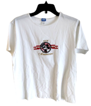 Vintage Disney Mickey Mouse American Flag T Shirt 100% American Women&#39;s  Large - £18.96 GBP