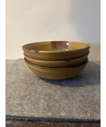 3 Sango Drip glaze Splash Bowls 7.75"  # 3201 - $30.00
