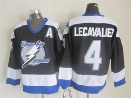 Lightning #4 Vincent Lecavalier Jersey Old Style Uniform Black - $42.29