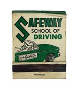 Safeway School of Driving Matchbook Vintage 60s70s Matches Green White - £5.90 GBP