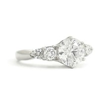 Authenticity Guarantee 
6-Prong Round Diamond Engagement Ring Platinum, 1.31 ... - £4,175.31 GBP