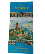 Vintage The Moselle panorama and guide map Trier Koblenz Saar Valley - £9.84 GBP